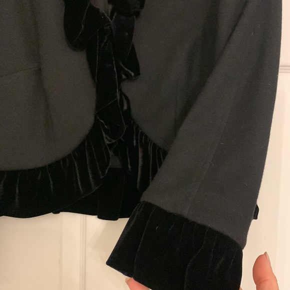 Sunny Choi vintage wool blazer with velvet trim, size 6. - Picture 5 of 6